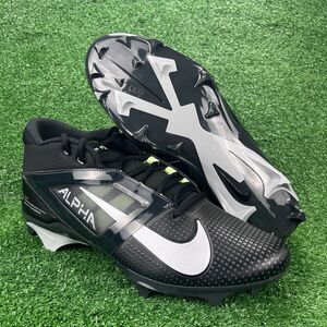 Nike 2024 Alpha Menace 4 Pro Mens 14 Football Cleats Black/Smoke Grey FD7037-001